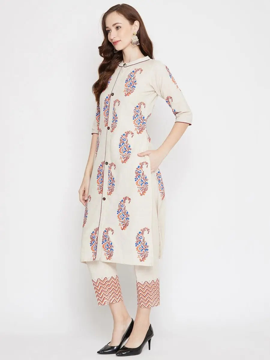 winered-off-white-straight-cotton-printed-kurta-and-pant-set
