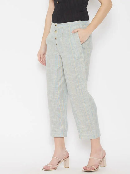 winered-blue-regular-fit-cotton-texetured-trouser