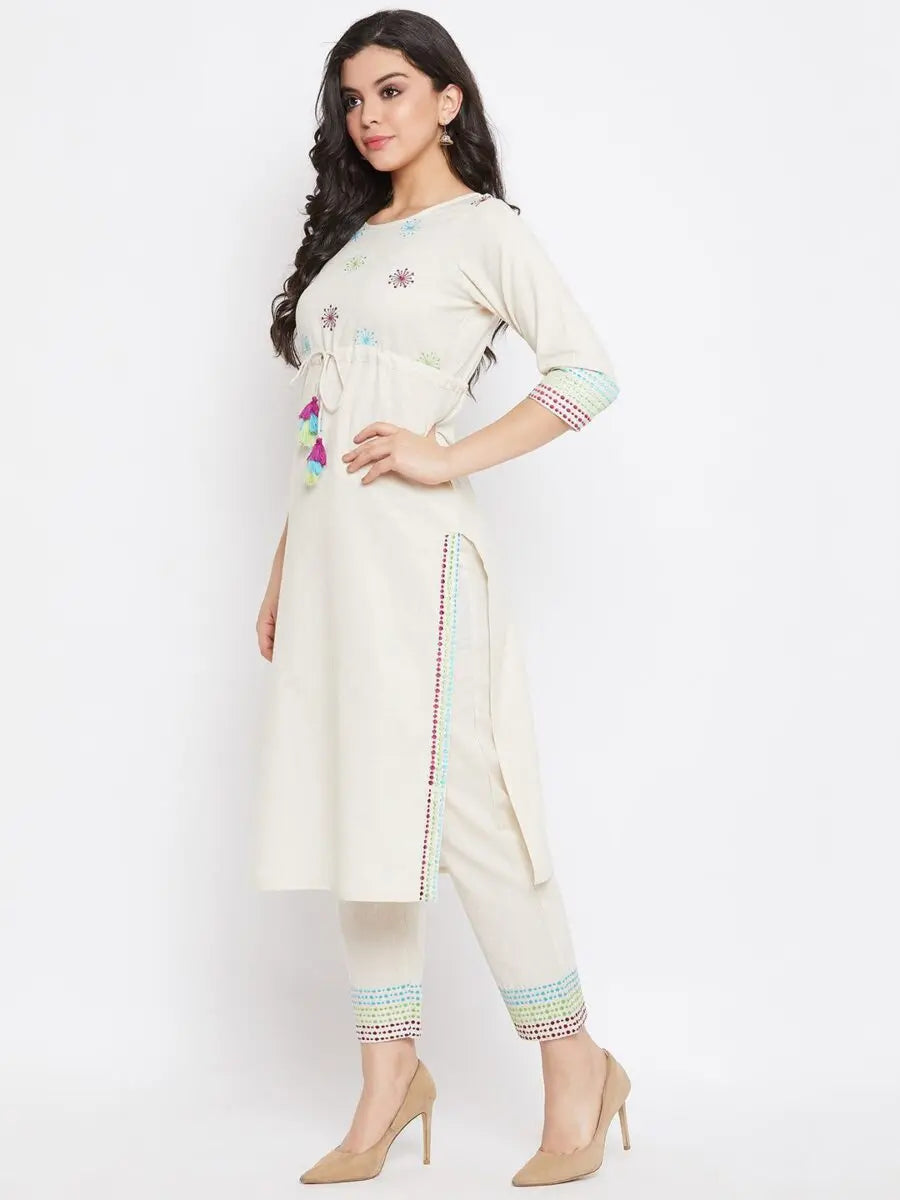 winered-off-white-straight-cotton-embroidered-kurta-and-pant-set
