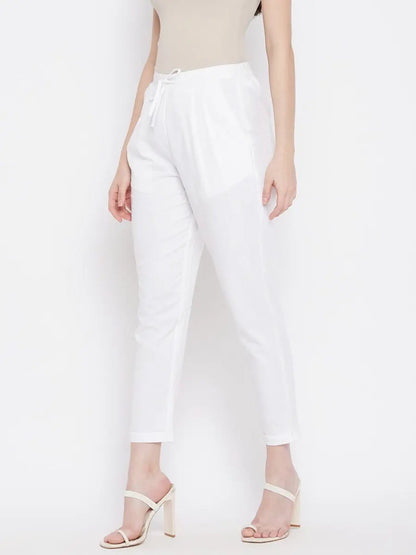 winered-white-regular-fit-cotton-solid-casual-trouser
