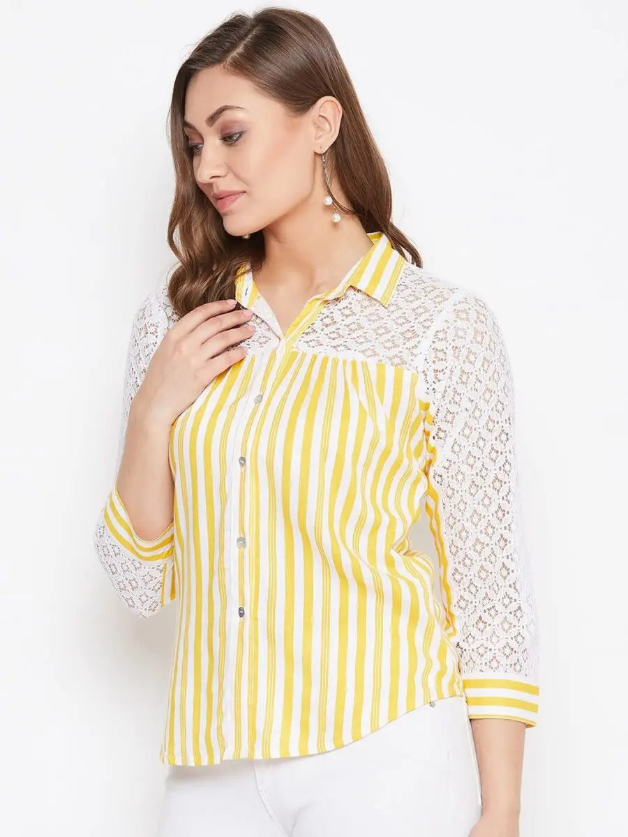 winered-yellow-striped-rayon-shirt-style-top