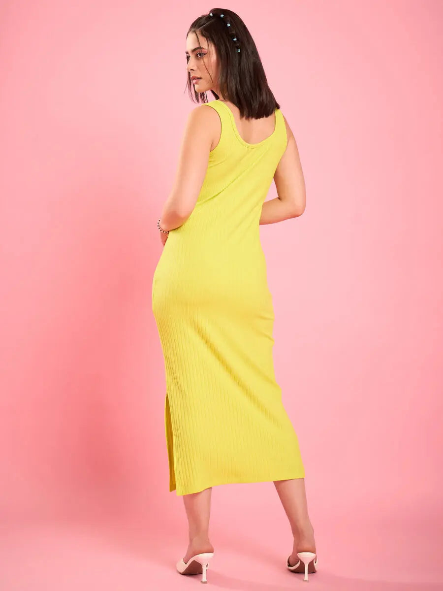 winered-women-lime-ribbed-bodycon-dress