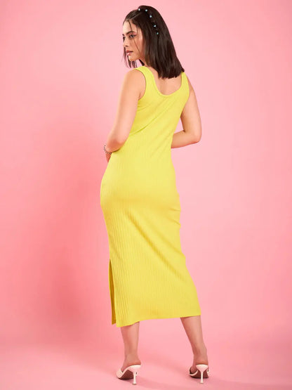 winered-women-lime-ribbed-bodycon-dress