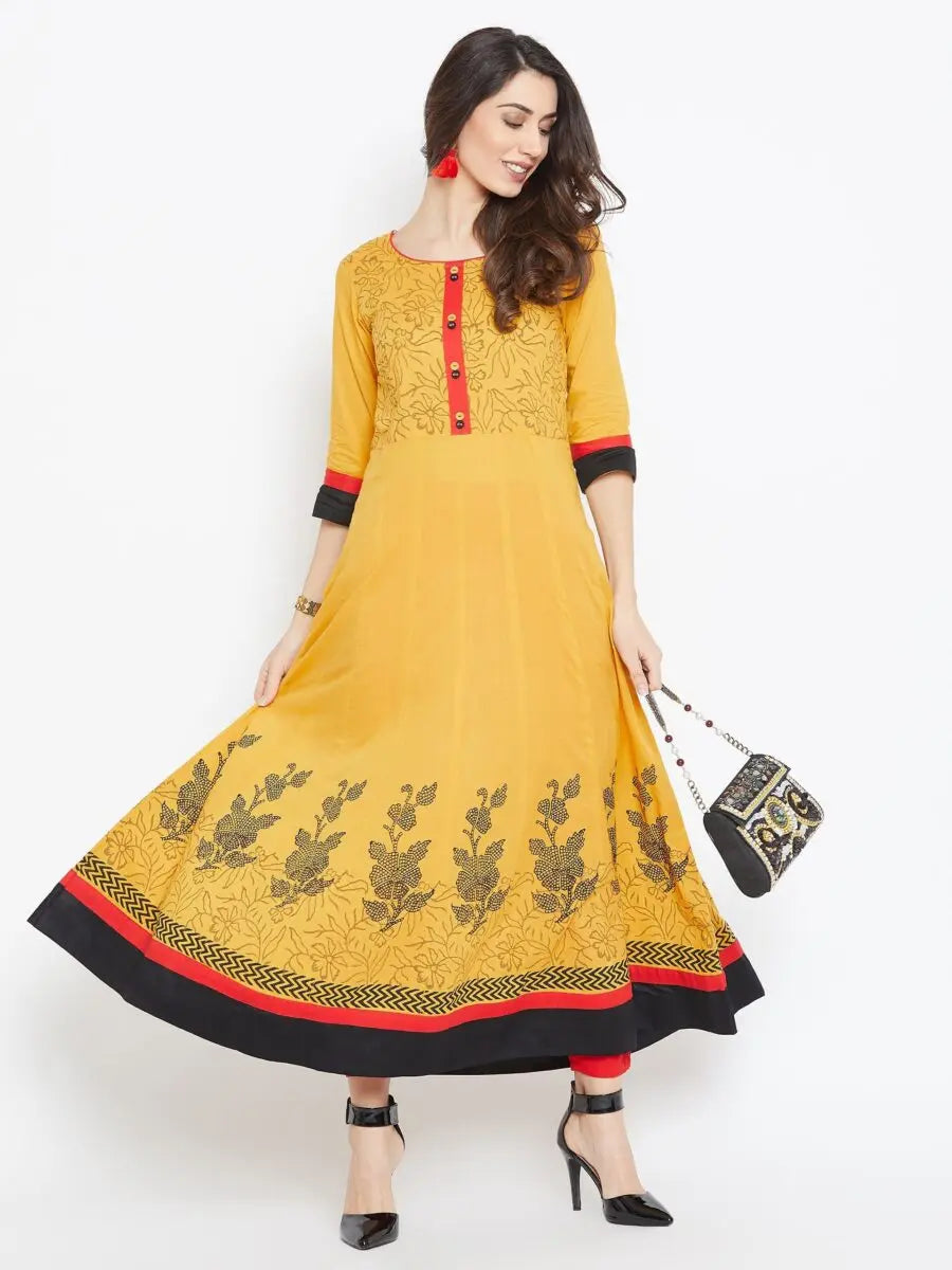 winered-yellow-anarkali-cotton-printed-kurta
