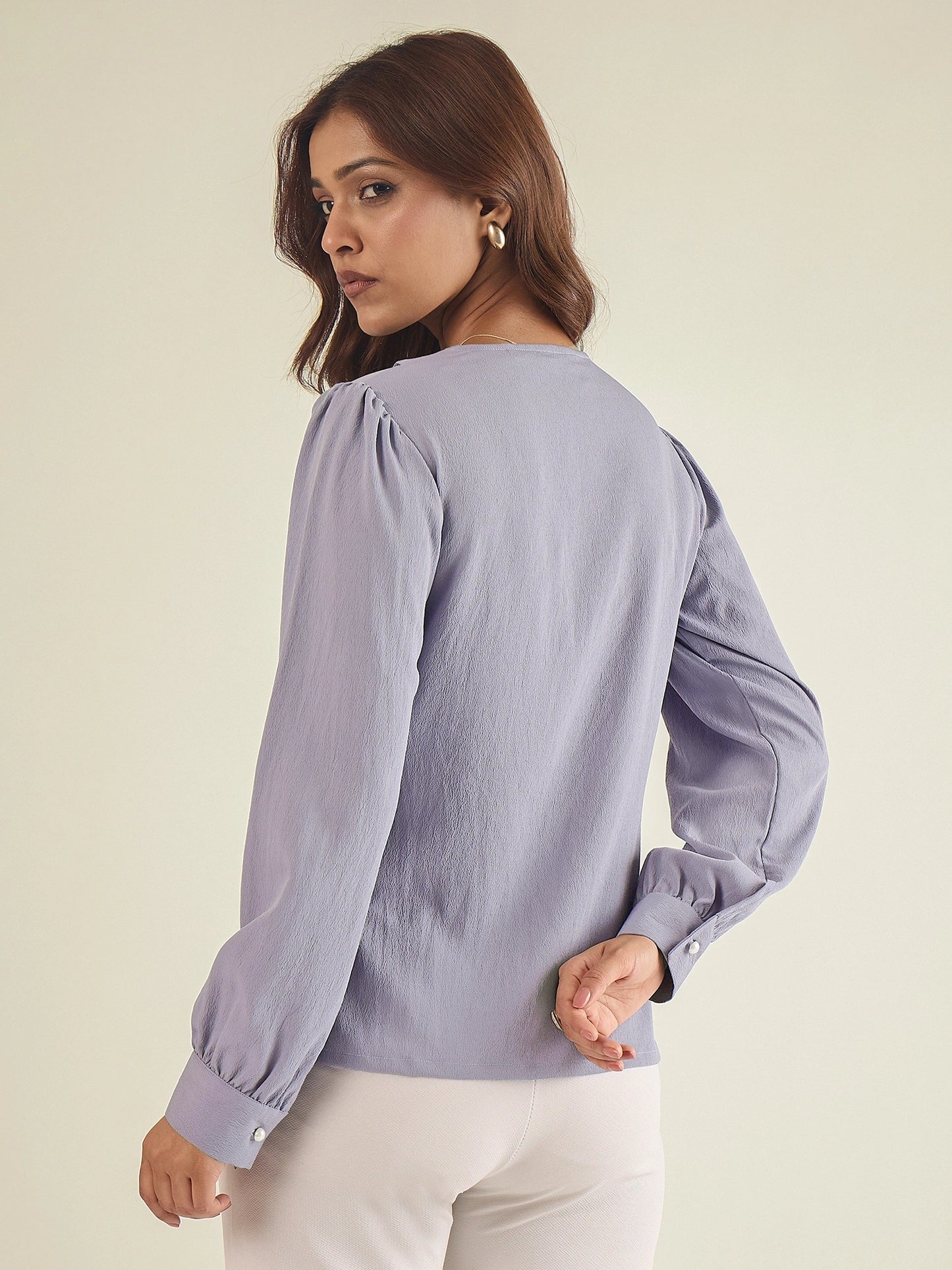 winered-women-lavender-collared-shirt-with-contrast-embriodery