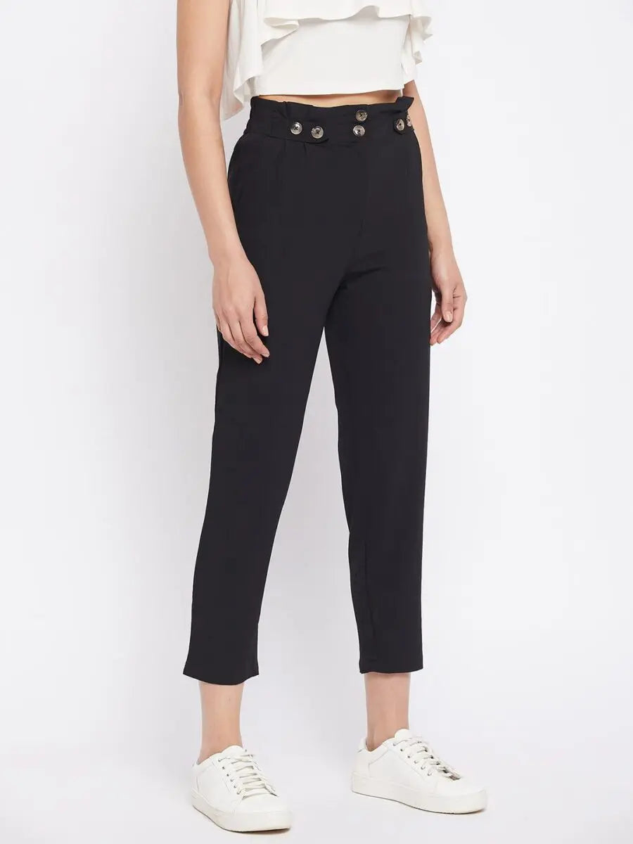winered-black-regular-fit-polyester-solid-trouser
