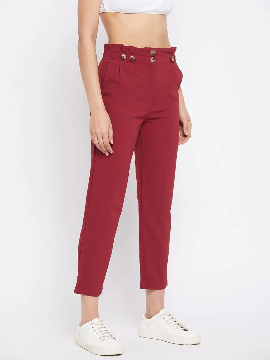 winered-maroon-regular-fit-polyester-solid-trouser