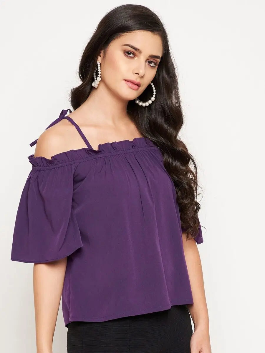 winered-purple-soild-off-shoulder-top