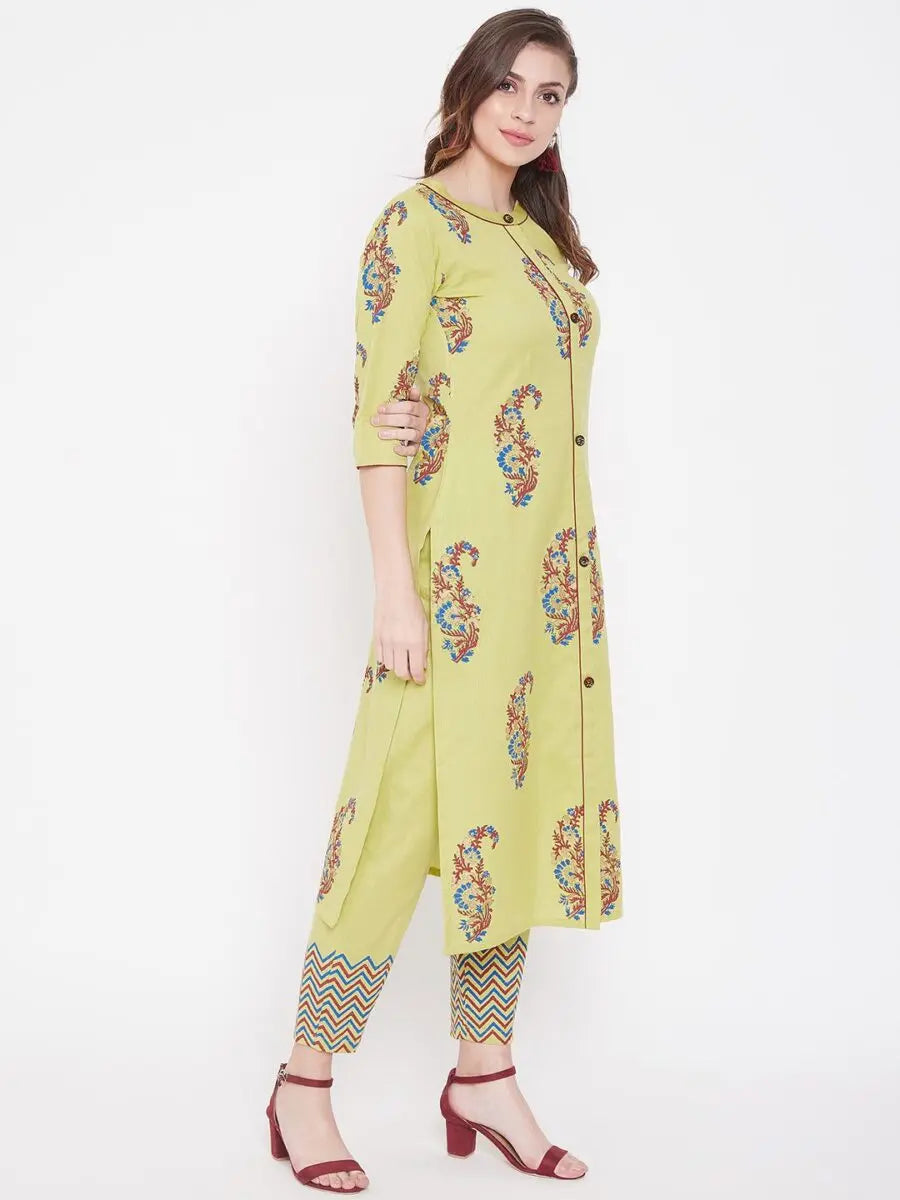 winered-cream-straight-cotton-printed-kurta-and-pant-set