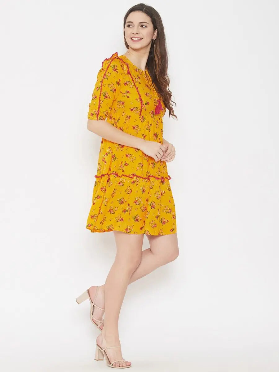 winered-yellow-a-line-rayon-floral-print-dress