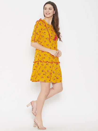 winered-yellow-a-line-rayon-floral-print-dress