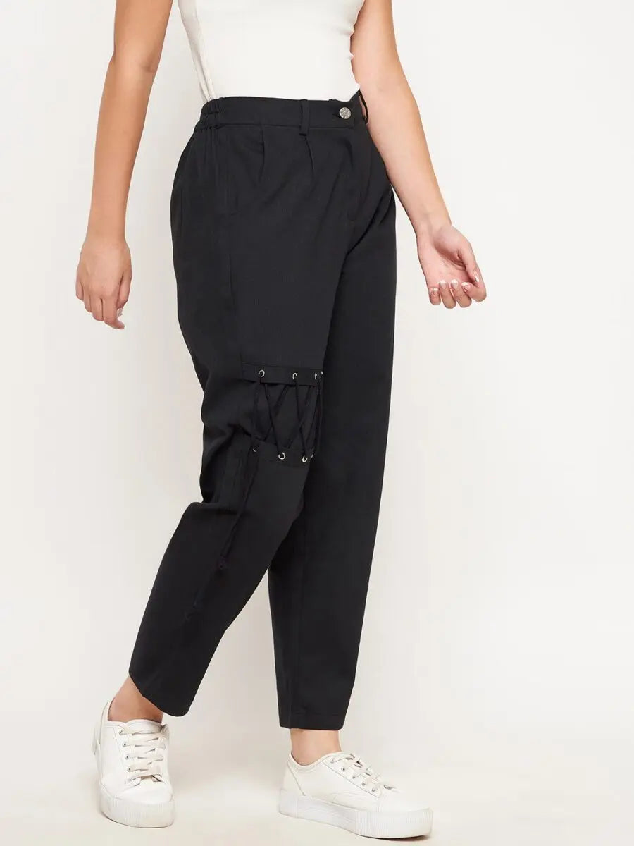 winered-black-dori-tie-up-trouser