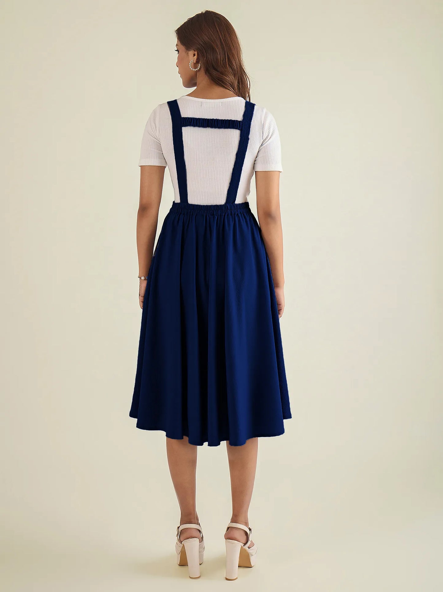 winered-women-blue-pinafore-flared-dress