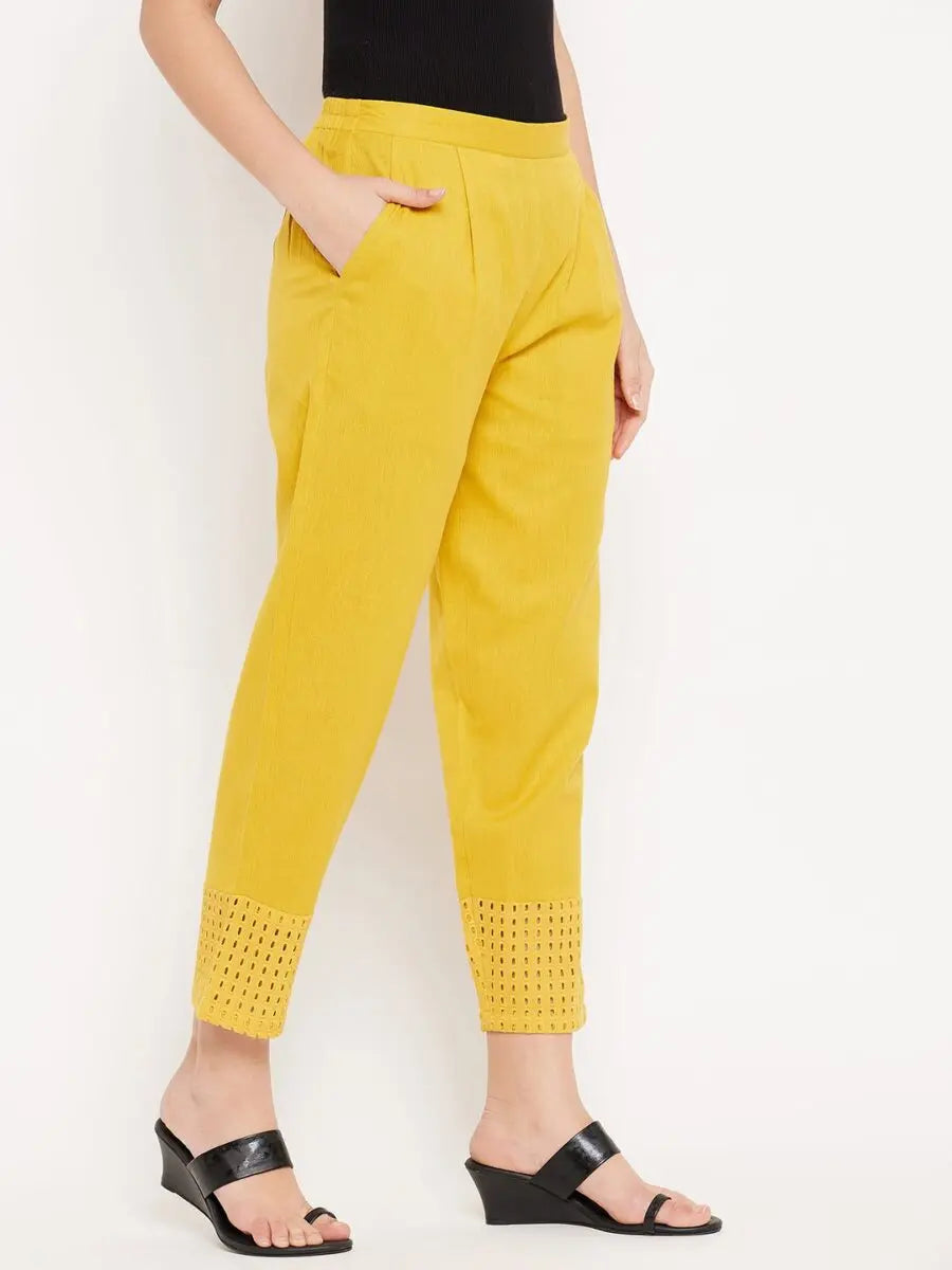 winered-yellow-soild-trouser