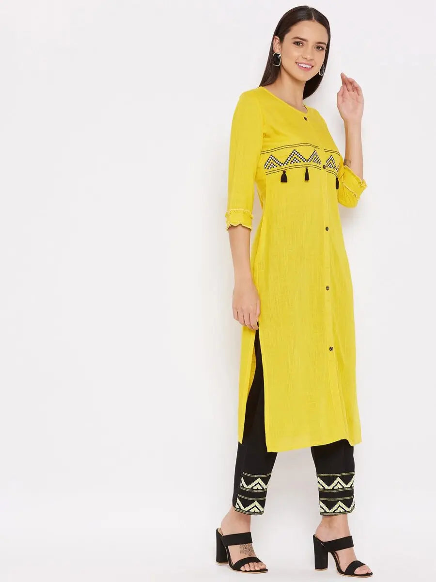 winered-yellow-straight-rayon-embroidered-kurta-and-palazzo-set