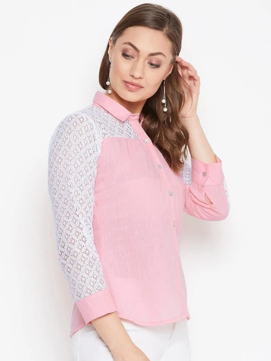 winered-pink-solid-cotton-shirt-style-top
