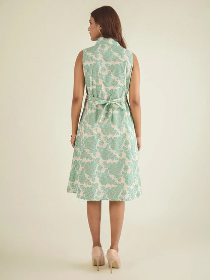 women-off-white-cotton-floral-print-shirt-dress