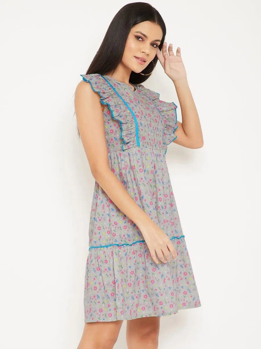 winered-grey-ruffled-cotton-floral-print-dress