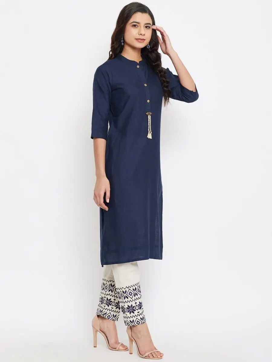 winered-navy-blue-straight-cotton-embroidered-kurta-and-pant-set