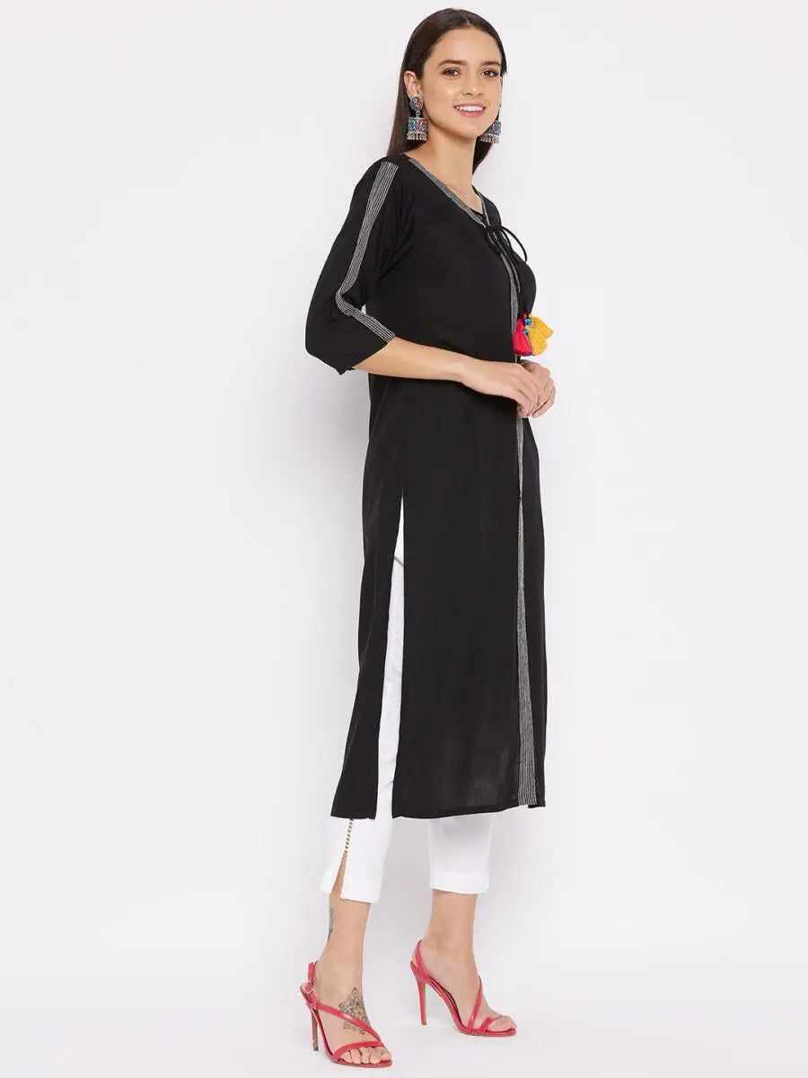 winered-black-rayon-solid-straight-kurta