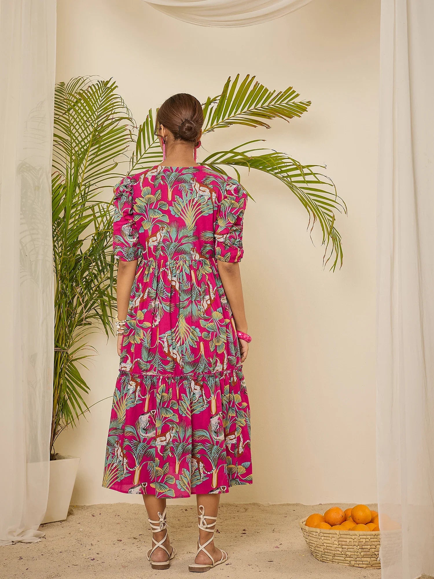 women-cotton-tropical-print-calf-length-tiered-dress