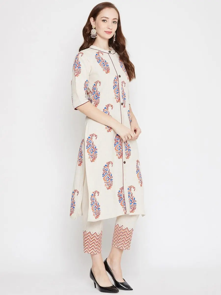 winered-off-white-straight-cotton-printed-kurta-and-pant-set