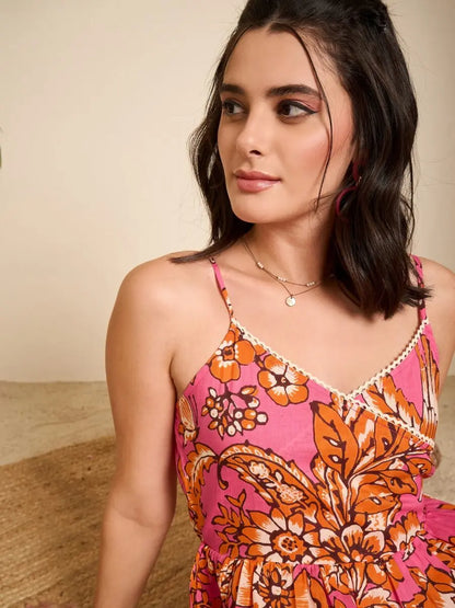 botanical-floral-lace-strap-tiered-dress-xs