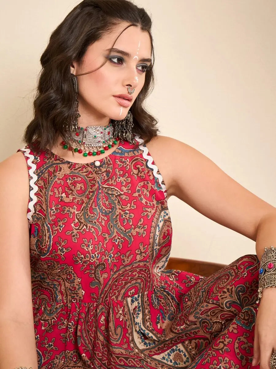 paisley-printed-flared-midi-dress