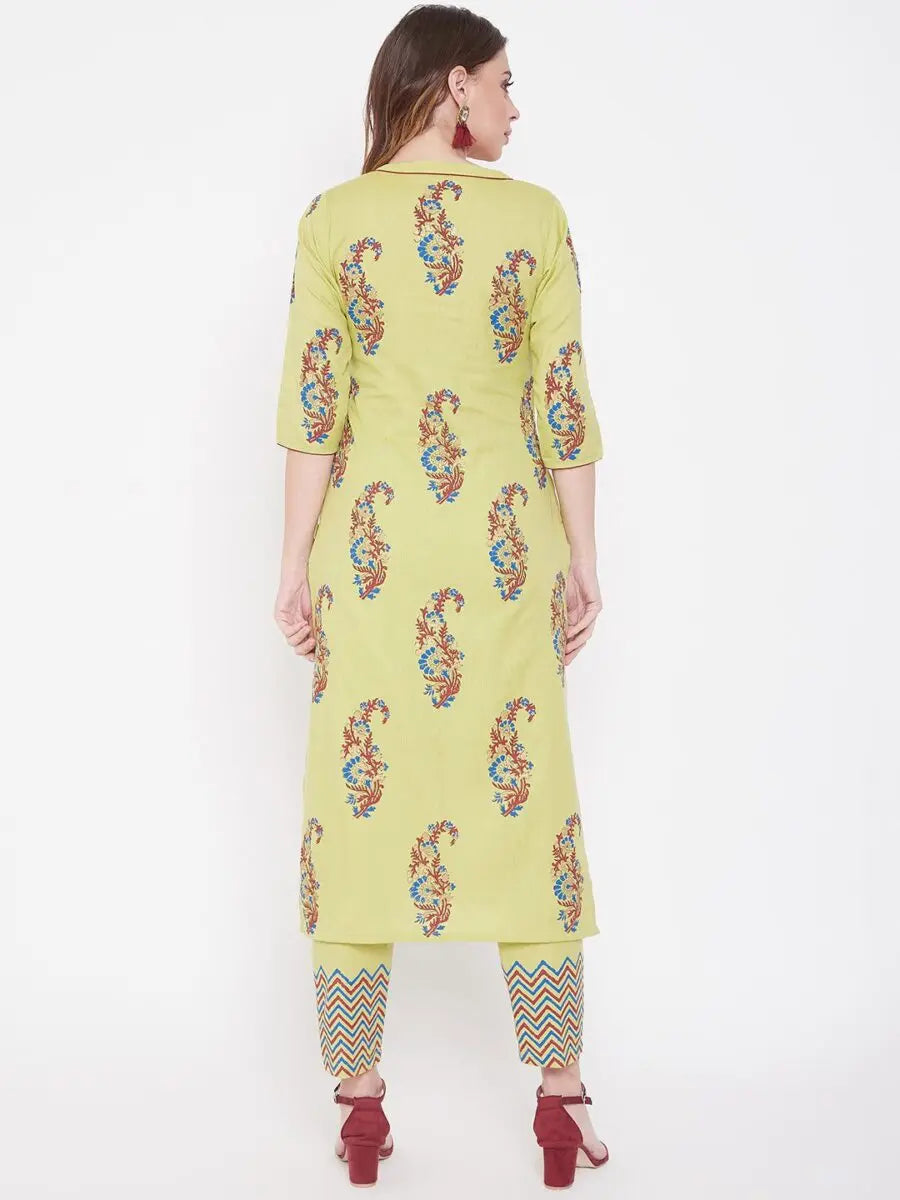 winered-cream-straight-cotton-printed-kurta-and-pant-set