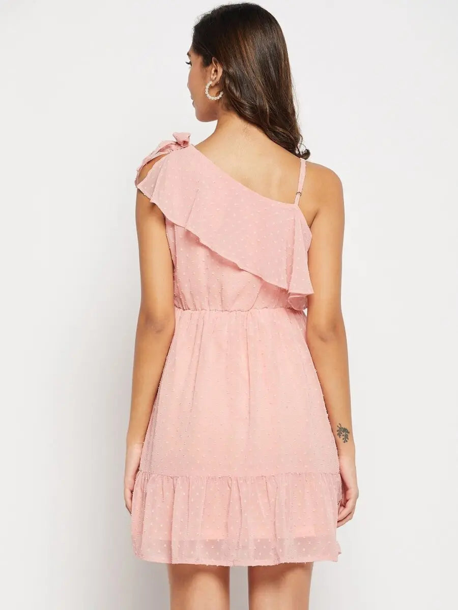 winered-winered-pink-casual-wear-tiered-dress