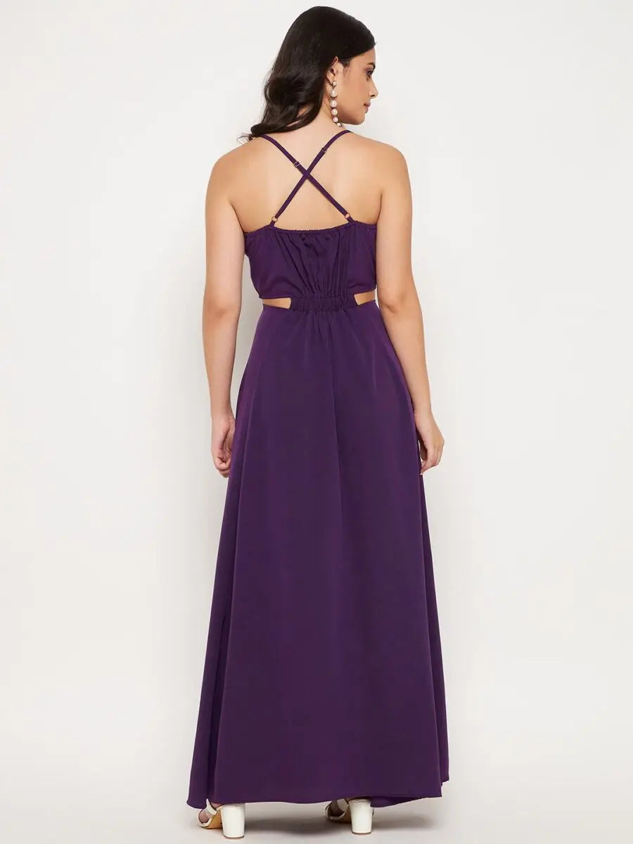 winered-purple-crepe-cut-out-long-dress
