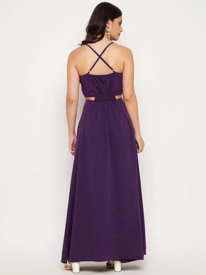 winered-purple-crepe-cut-out-long-dress