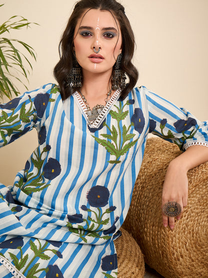 women-white-striped-floral-printed-cotton-co-ord-set