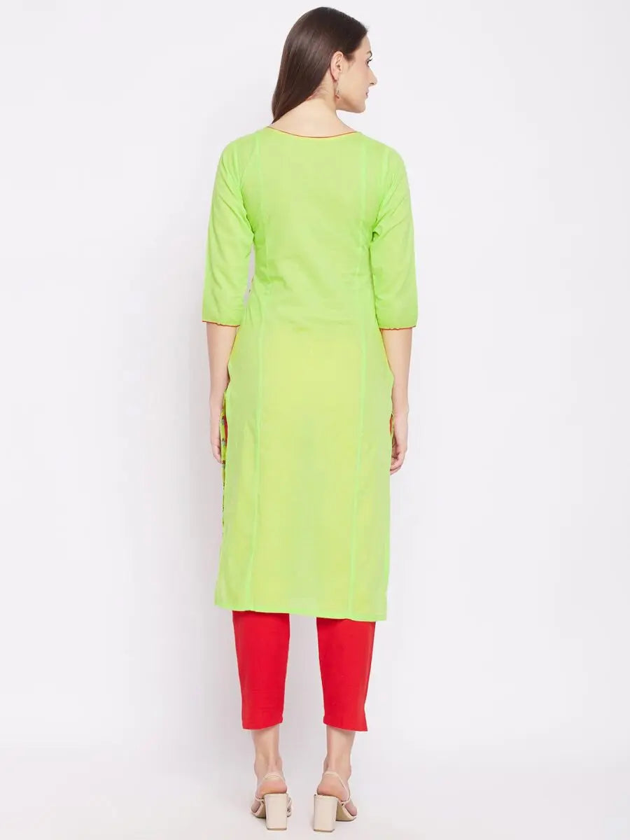 winered-light-green-straight-pure-cotton-printed-kurta