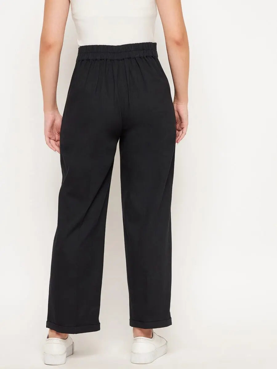 winered-black-trouser-with-buckle
