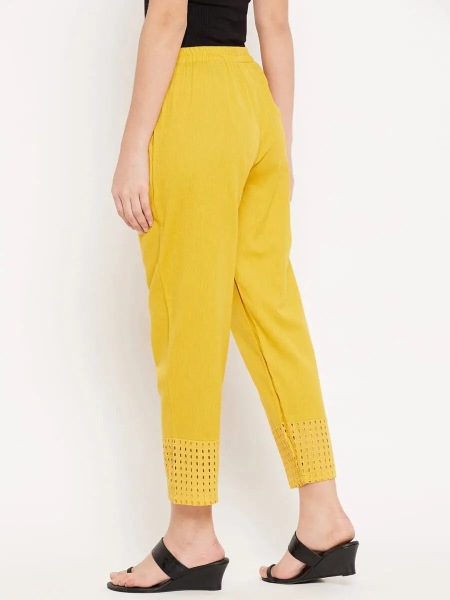 winered-yellow-soild-trouser