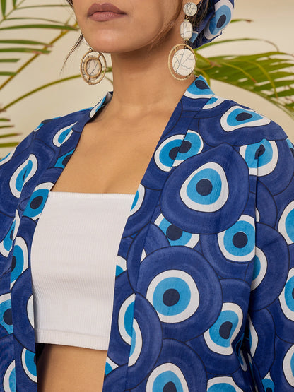 women-cotton-blue-evil-eye-printed-kimono-co-ord-set