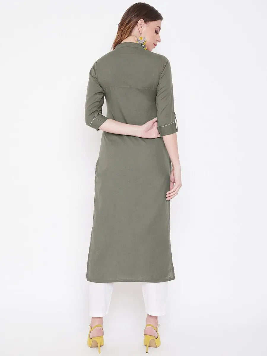 winered-grey-straight-cotton-embroidered-kurta