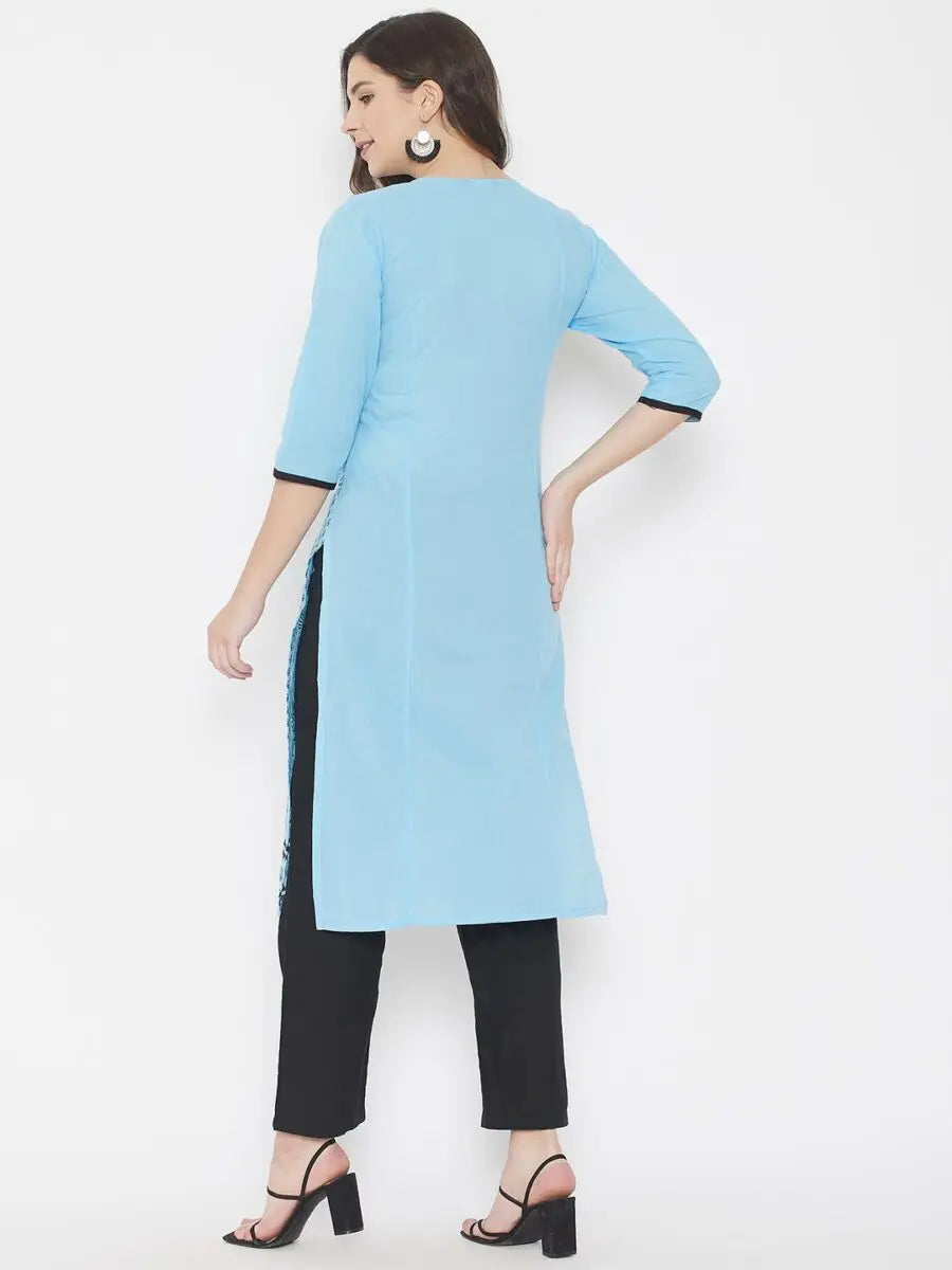 winered-light-blue-straight-pure-cotton-printed-kurta