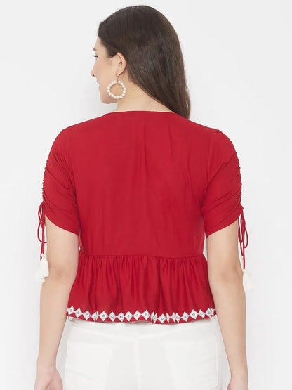 winered-red-a-line-rayon-embroidered-top