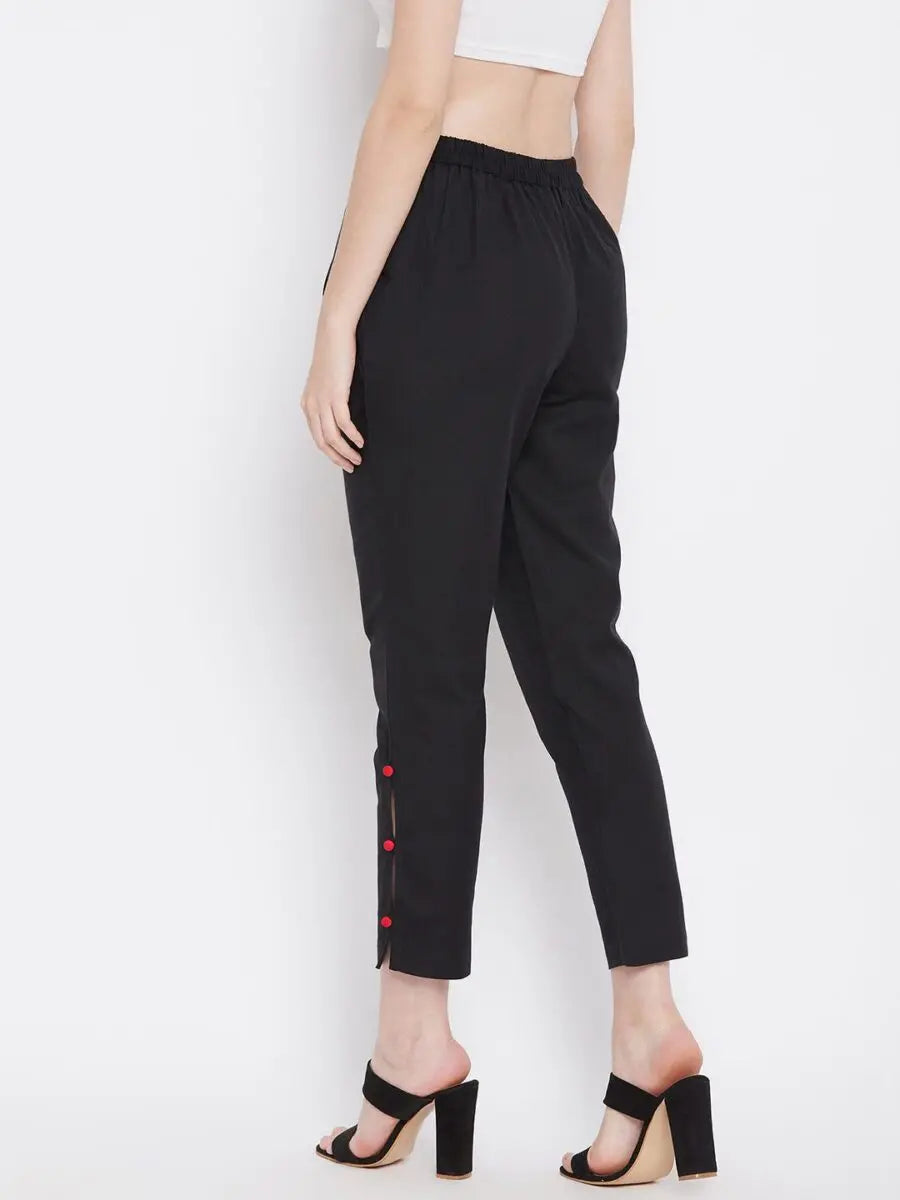 winered-black-regular-fit-solid-cotton-casual-trouser