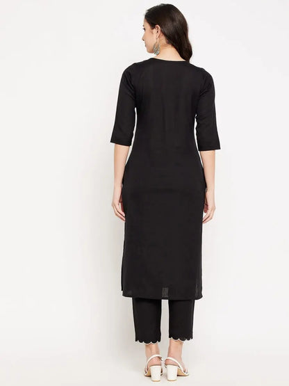 winered-black-cotton-embroidered-kurta-and-pant-set