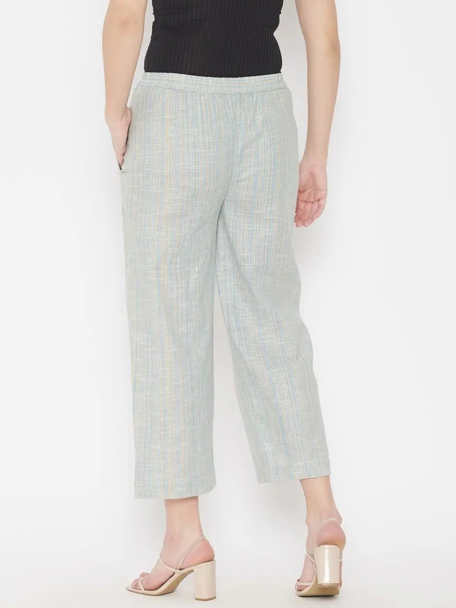 winered-blue-regular-fit-cotton-texetured-trouser