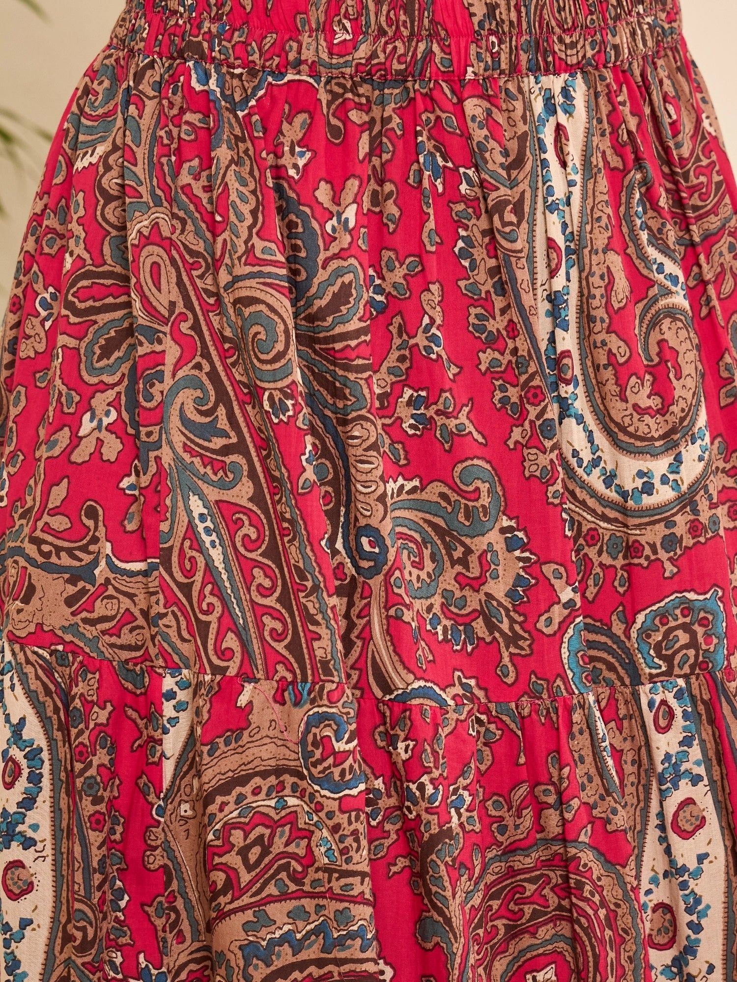 women-pink-cotton-paisley-printed-lace-long-line-skirt