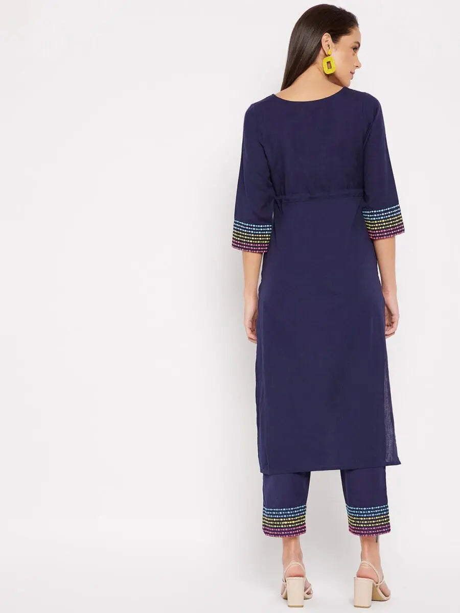 winered-dark-blue-straight-cotton-embroidered-kurta-and-pant-set