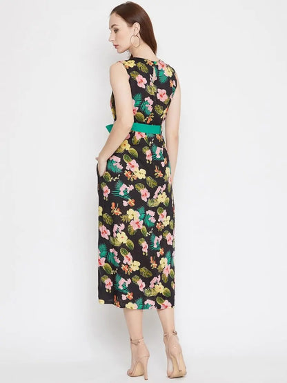 winered-black-a-line-rayon-floral-print-dress