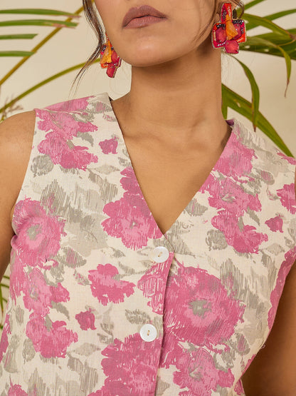 women-floral-print-waistcoat-with-shorts-co-ord-set-1