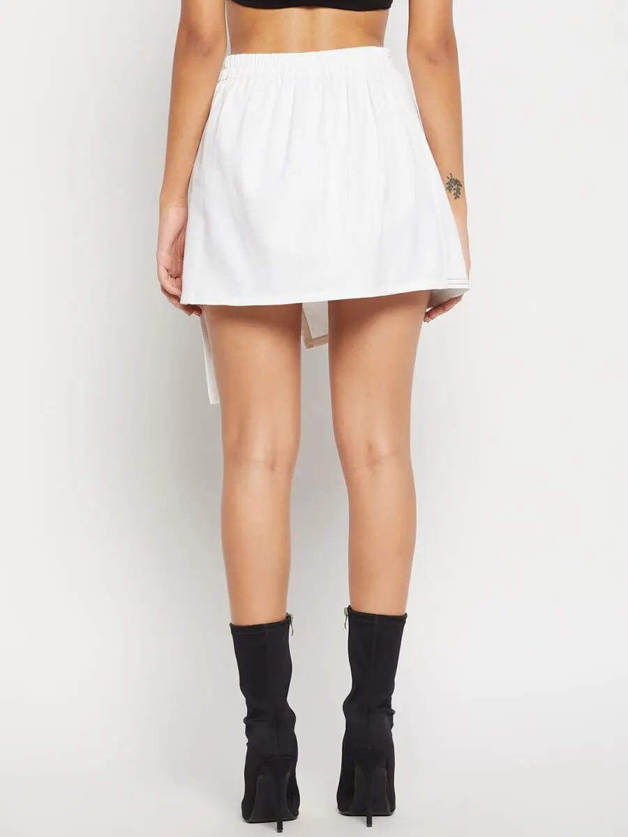 winered-women-white-mini-wrap-skirt-with-adjuster