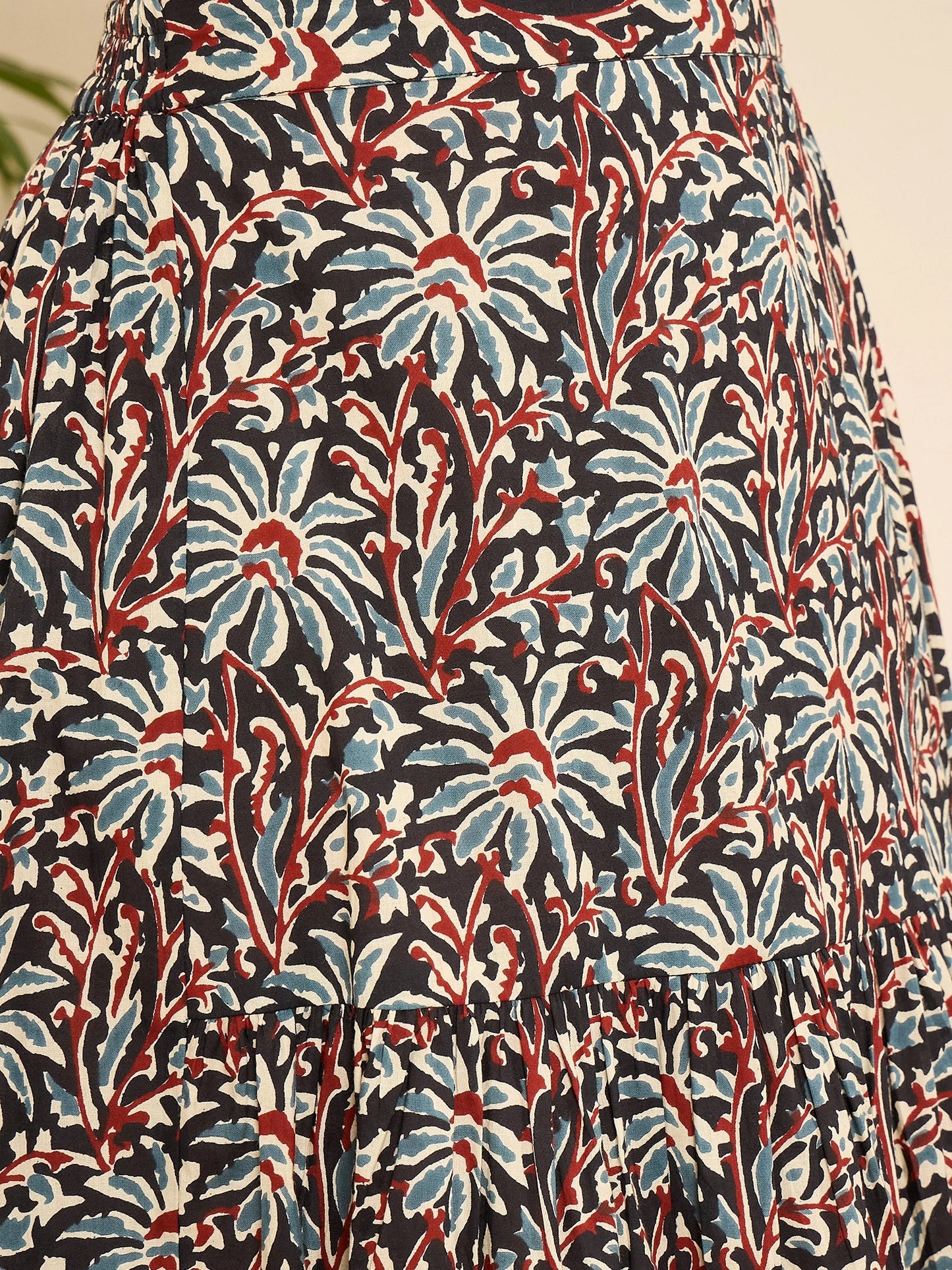 women-floral-ajrakh-printed-a-line-skirt