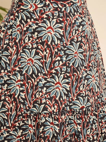 women-floral-ajrakh-printed-a-line-skirt